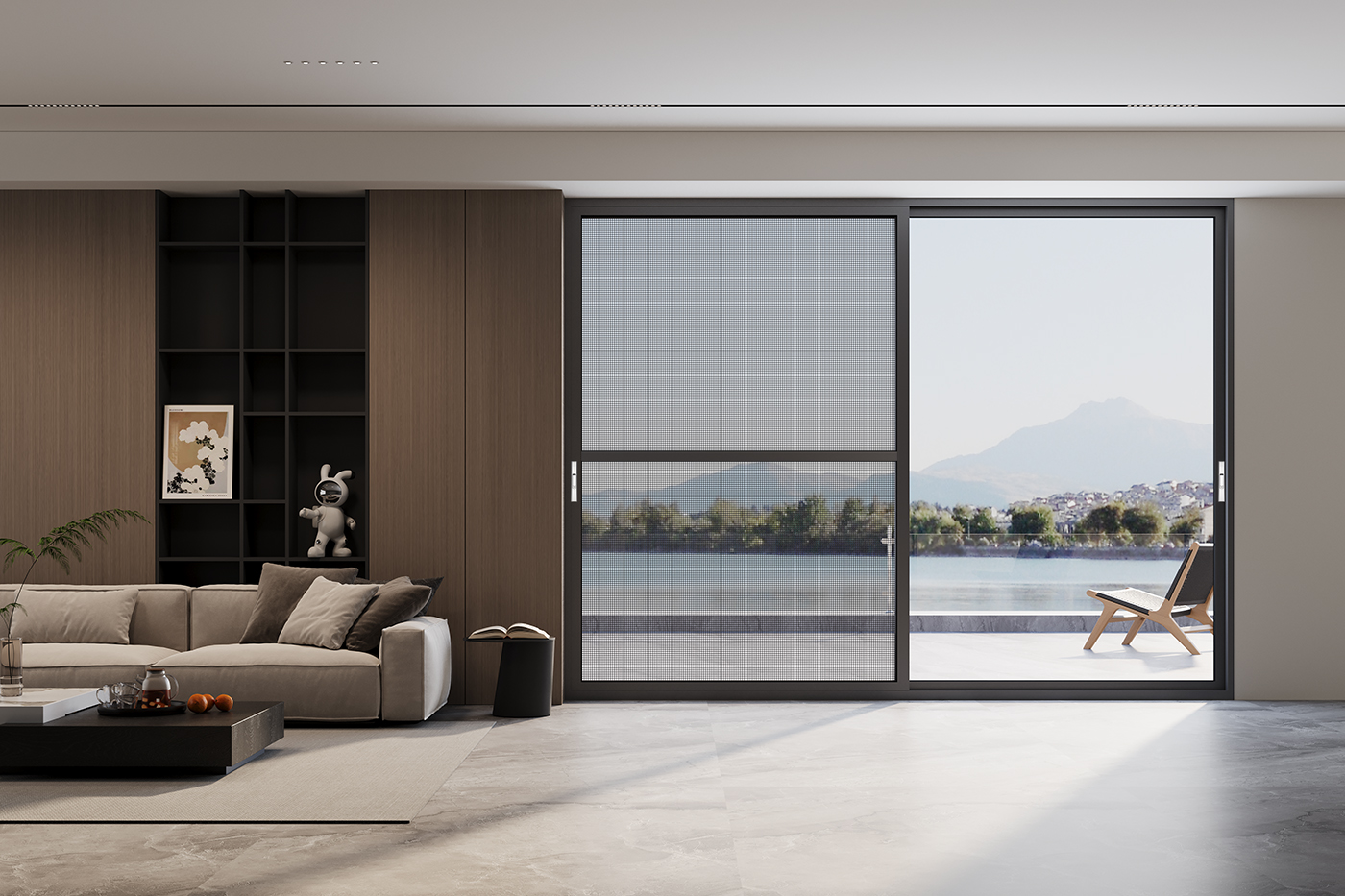 Tencel·GDM150B Ultra-Smooth Thermal Insulation Sliding Door (Double/Three Tracks)