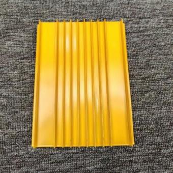 Yellow Anodized Industrial Aluminum Extrusion Profiles Heat Sink