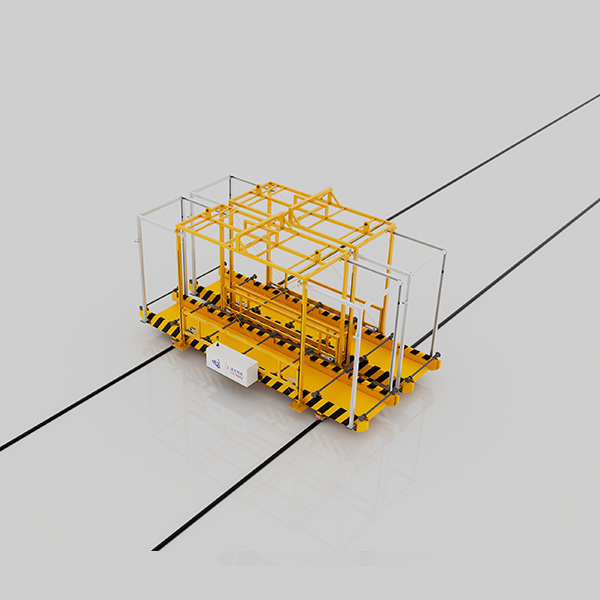 Dual-station RGV with stacking frame
